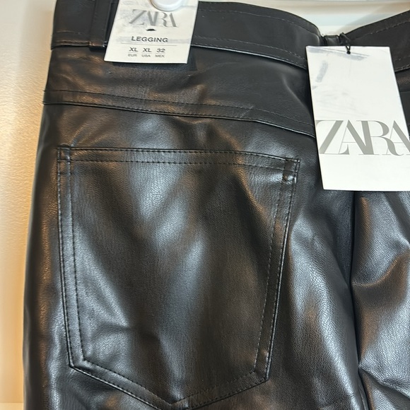 Zara High Rise Skinny Ankle Zipper
Black Faux Leather Pants - Picture 7 of 7